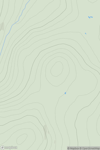 Thumbnail image for Creag Mhor North Top [Cairngorms] showing contour plot for surrounding peak